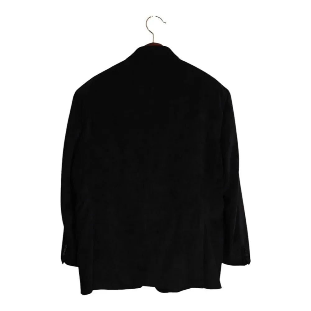 Calvin Klein Velvet Classic Gray Black Sport Coat 46R